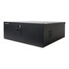 Sound Town STDVR-218 Heavy Duty DVR Security Lockbox with Cooling Fan, Black, 21"W x 24"D x 5"H - left side