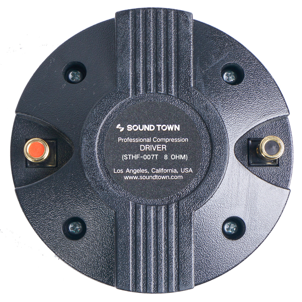 Sound Town STHF-007T-R 1.75" Titanium Compression Horn Driver, 125 Watts, Pro Audio PA DJ Replacement Tweeter High Frequency Driver, Refurbished - Back View