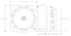 Sound Town STLF-05Z 5" Replacement Woofer (low frequency driver) for ZETHUS-205V2 - Size & Dimensions