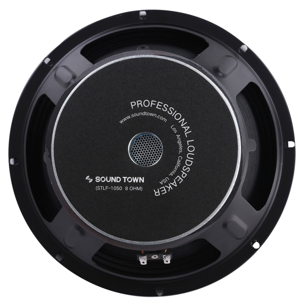 Sound Town STLF-1050 10" Raw Woofer Speaker, 150 Watts Pro Audio PA DJ Replacement Low Frequency Driver - Back View