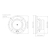 Sound Town STLF-12VS-R 12" 250W Steel Frame Raw Woofer Replacement (Low Frequency Driver) w/ 2" Voice Coil, for PA/DJ Speaker, Subwoofer Cabinets, Refurbished - Size, Dimensions, Mounting Informtaion