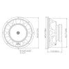 Sound Town STLF-1504-8-R | REFURBISHED: 15" 600W Raw Woofer Speaker with 4" Voice Coil, 100 oz Magnet, Replacement Woofer for PA/DJ Subwoofer, 8-ohm - Mounting Information