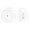Sound Town STLF-15110ZA-R 15" 500W Cast Aluminum Frame Woofer (Low Frequency Driver), Replacement for PA/DJ Subwoofer Cabinets, Refurbished - Size and Dimensions, Mounting Information, Suggested Enclosure Volume
