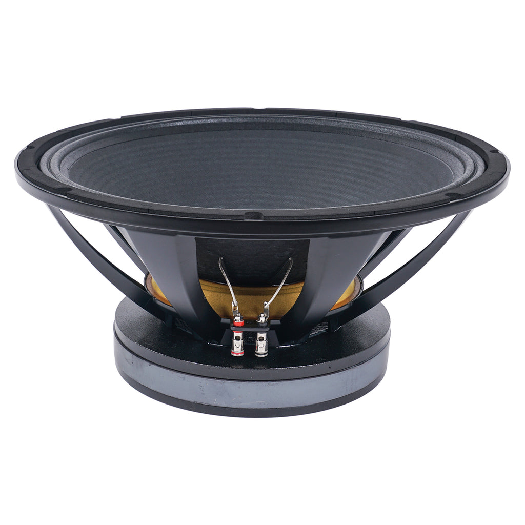 Sound Town STLF-18500A 18" Cast Aluminum Frame High-Power Raw Woofer Speaker, 1000 Watts Pro Audio PA DJ Replacement Subwoofer Low Frequency Driver - Side View