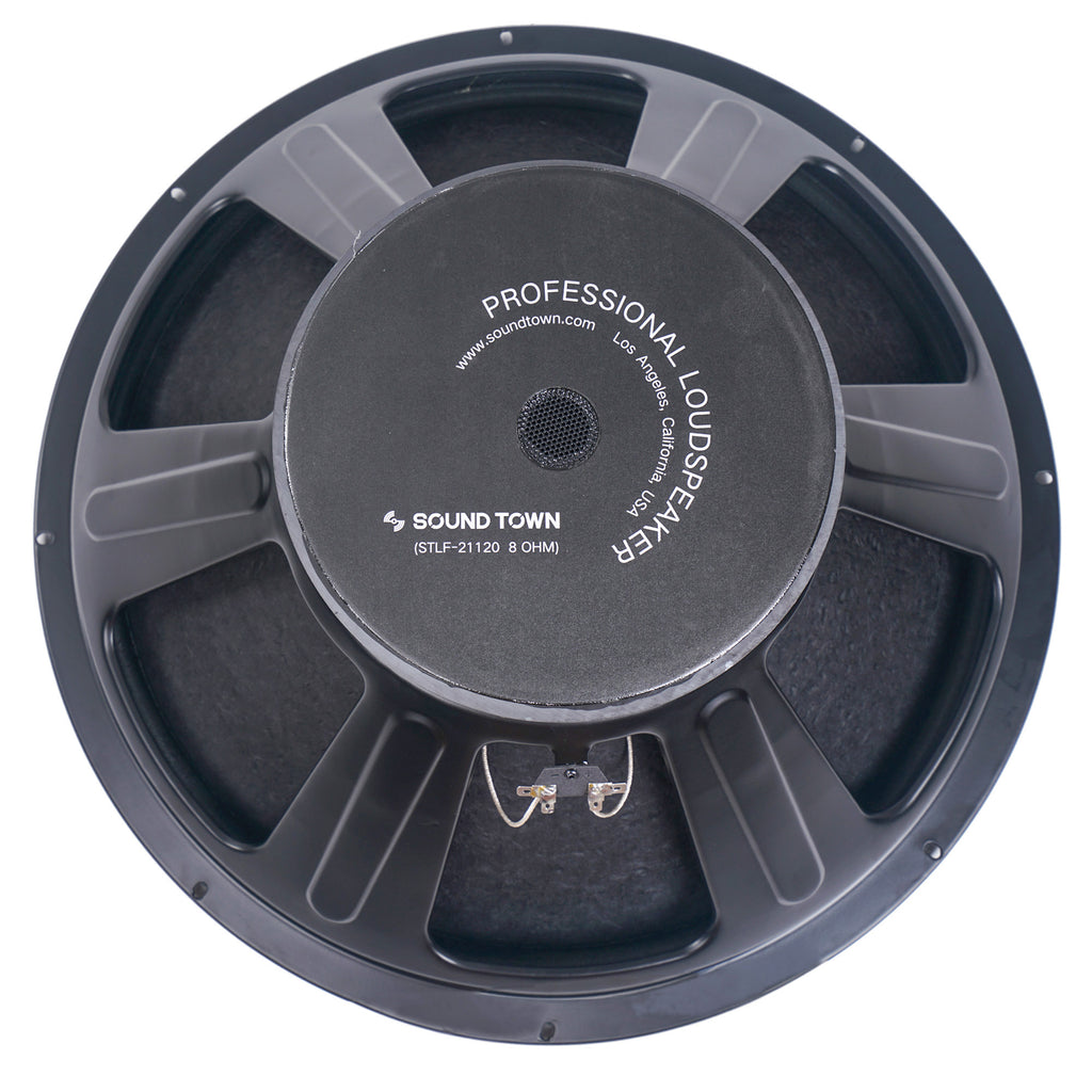 Sound Town STLF-21120 21" Raw Woofer Speaker, 600 Watts Pro Audio PA DJ Replacement Subwoofer Low Frequency Driver - Back View