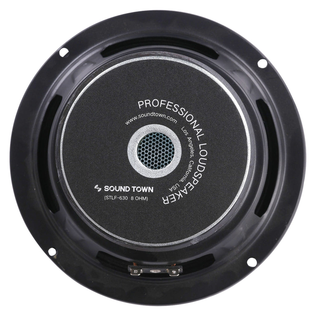 Sound Town STLF-630-R 6" Raw Woofer Speaker, 80 Watts Pro Audio PA DJ Replacement Low Frequency Driver, Refurbished - Back View