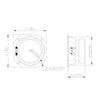 Sound Town STLF-EZ4-PAIR Pair of 4" Full Range Replacement Drivers, for PA/DJ, Line and Column Array Speakers - Mounting Info