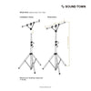 Sound Town STLS-010 Lighting Stand with T-Bar and Tripod Base - Installation Instructions and Dimensions