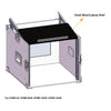 Sound Town STMR-12UW-R 12U (12 Space) PA/DJ Pro Audio Rack/Road ATA Server Case with Slant Mixer Top and Casters, Refurbished - Small Mixer/Laptop Shelf