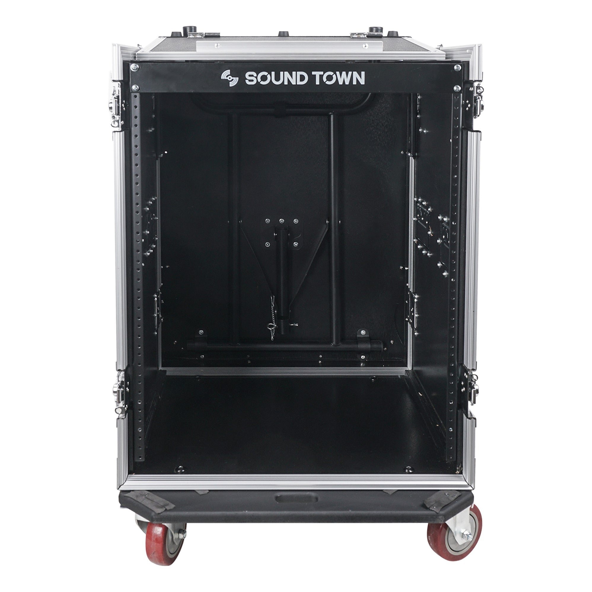 STMR-14UWT | 14U Rack/Road Case w/ Slant Mixer Top, DJ Side Table ...