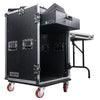 Sound Town STMR-16TD3 16U (16 Space) PA DJ Pro Audio Rack/Road ATA Case with 11U Slant Mixer Top, Locking Drawer, Side Table, 20" Rackable Depth and Casters - Customizable Pick & Pluck Protection Foam Included for Mic and Fragile Equipment Storage