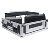 Sound Town STMR-2ULT-R 2U (2 Space) PA/DJ Glide Style Road/Rack ATA Case with 11U Slant Mixer Top, 20.7" Rackable Depth and Laptop Platform, Refurbished - left panel
