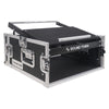 Sound Town STMR-4U 4U (4 Space) PA/DJ Road/Rack ATA Case with 13U Slant Mixer Top - Laptop Shelf