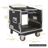 Sound Town STMR-8UW 8U (8 Space) PA/DJ Road/Rack ATA Case with 11U Slant Mixer Top and Casters - Dimensions