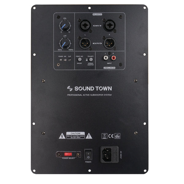 STPAS 600D Class D Plate Amplifier for PA Subwoofer Cabinets 350W