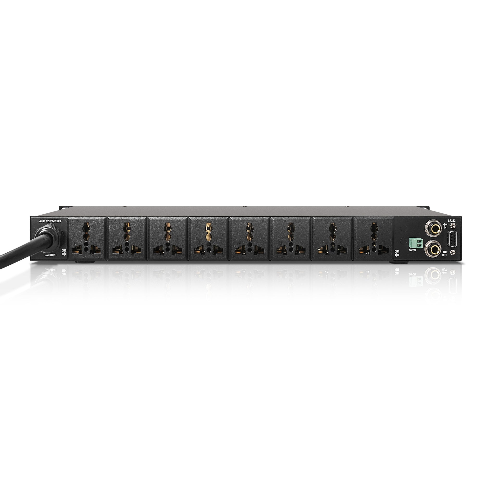 STPS-A28 | 1U AC Power Conditioner Sequencer w/ 10 outlets, Aluminum ...