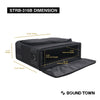 Sound Town STRB-316B-R Portable 3U Rack Bag, Soft Rack Case with 14" Rackable Depth, Plywood Rack Frame, Shoulder Strap, Accessory Pocket - Size & Dimensions, Refurbished