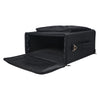 Sound Town STRB-416B-R Portable 4U Soft Rackmount Bag Case with 14" Rackable Depth, Plywood Frame, Shoulder Strap, Accessory Pocket, Black, Zippered, Padding Protection, Refurbished