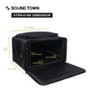 Sound Town STRB-616B-R Portable 6U Soft Rack Bag Case w/ 14" Rackable Depth, Plywood Frame, Padded Nylon, Shoulder Strap, Accessory Pocket, Refurbished - Internal & External Size & Dimensions