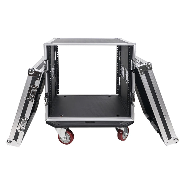 STRC-10UW | 10U PA/DJ Rack/Road Case, 10-Space, with 17” Depth, Casters, Plywood, Metal Ball Corners - Pro Tour Grade STRC-10UW | 10U PA/DJ Rack/Road Case, 10-Space, with 17” Depth, Casters, Plywood, Metal Ball Corners - Pro Tour Grade