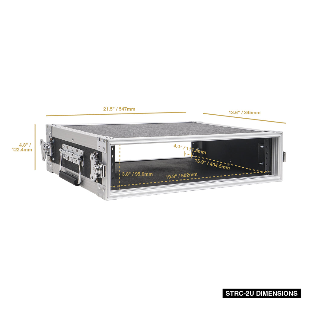 STRC-12UW  12U (12 Space) PA DJ Rack Road Flight Case, Casters, 21 Depth  – Sound Town