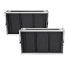 Sound Town STRC-4U2DR 4U Space Rack Case w/ 2U Rack Drawer, Accessory Pouch for 19" Amps/Mixers/Microphone Receivers - Protection Foam