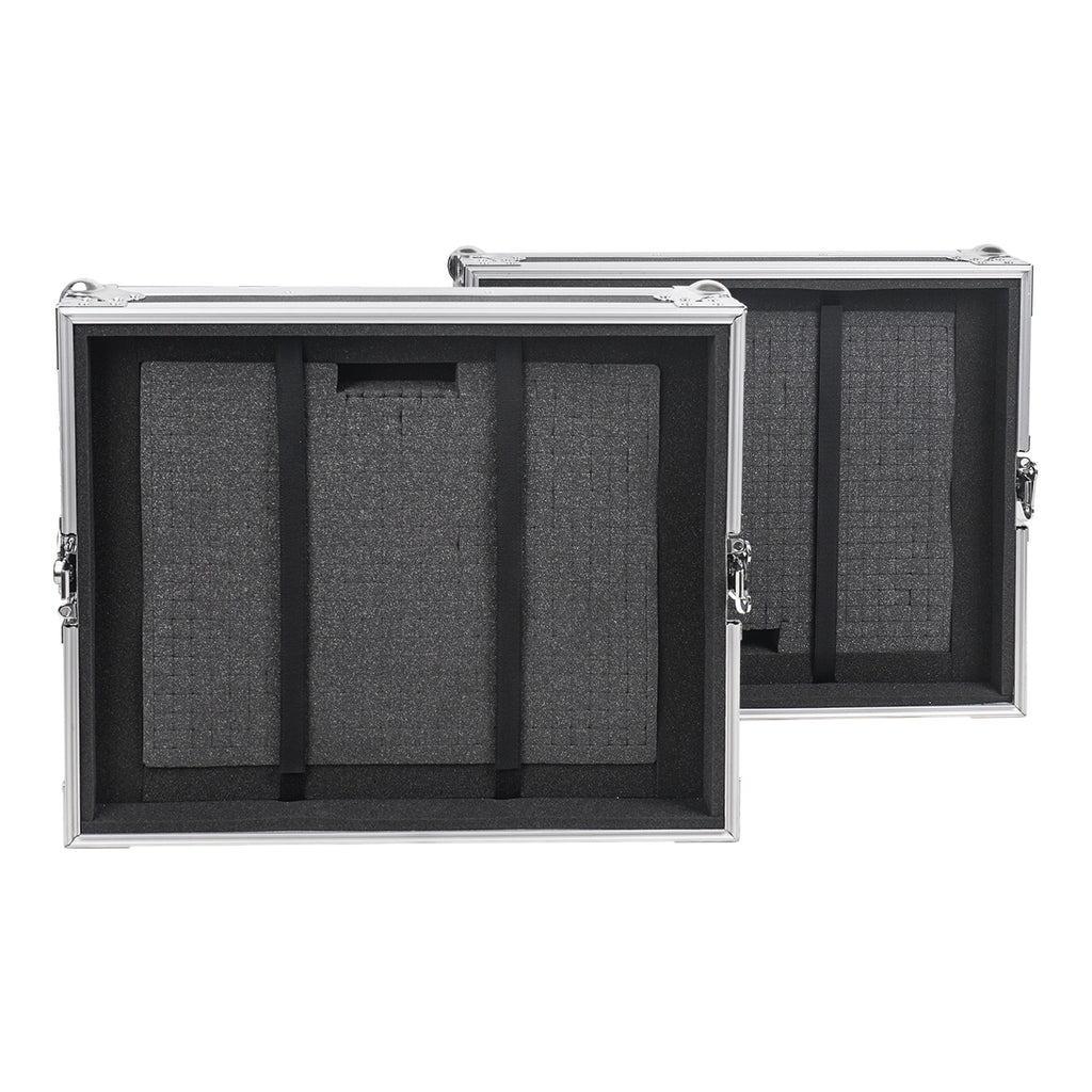 Sound Town STRC-6U2DR 6U Rack Case with 2U Rack Drawer, Casters, for 19" Amps, Mixers, Microphone Receivers - Protection Foam