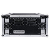 Sound Town STRC-6U 6U (6 Space) PA DJ Rack Road Flight Case with 17” Depth, Plywood, Metal Ball Corners - Front Panel