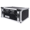 Sound Town STRC-6U 6U (6 Space) PA DJ Rack Road Flight Case with 17” Depth, Plywood, Metal Ball Corners - left panel