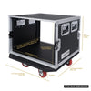 Sound Town STRC-8UW STRC Series 8U (8 Space) PA/DJ Rack/Road Case with 17” Depth, Casters, Plywood - size, internal and external dimensions