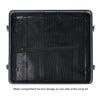 Sound Town STRC-A10UT Lightweight and Compact 10U (10 Space) PA DJ ABS Rack/Road Case, 19” Depth, Retractable Handle, Wheels and Heavy-Duty Latches - Mesh bag compartment for tool storage on one side of the cover lid.