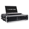 Sound Town STRC-A2U-R Lightweight and Compact 2U (2 Space) PA DJ ABS RackRoad Case, 19-inch Depth and Heavy-Duty Latches for Laptop and Amplifier, Refurbished - Product Demonstration