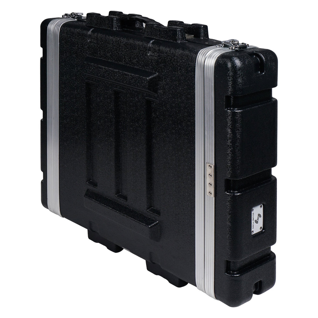 Sound Town STRC-A2U-R Lightweight and Compact 2U (2 Space) PA DJ ABS Rack/Road Case, 19” Depth and Heavy-Duty Latches 4, Refurbished