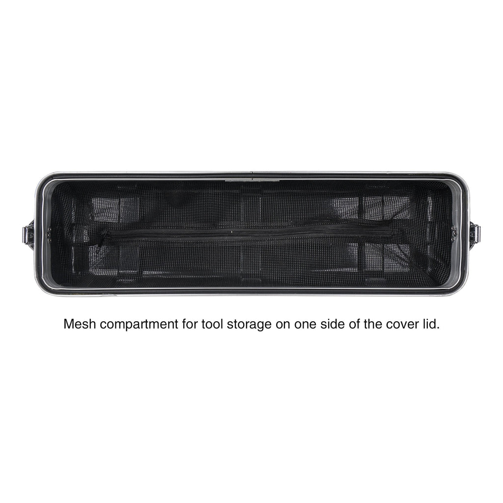 Sound Town STRC-A2U-R Lightweight and Compact 2U (2 Space) PA DJ ABS Rack/Road Case, 19” Depth and Heavy-Duty Latches - Mesh compartment for tool storage on one side of the cover lid., Refurbished