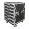 Sound Town STRC-PROW2T6D 6-Drawer Customizable Stage and Studio Utility Equipment Workstation Storage Road Case with Two Tables - Pro Tour Grade, Transportable