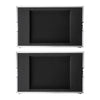 Sound Town STRC-SP6U Shock Mount 6U ATA Plywood Rack Case with 17" Rackable Depth, 6-Space Size, Pro Tour Grade - Removable Front & Back Covers, Foam Protection