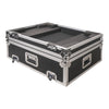 Sound Town STRC-X32COMP ATA Plywood Mixer Case with Interior Foam Protection and Recessed Wheels, for Behringer X32 Compact Digital Mixer - Commercial-grade plated hardware