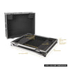 Sound Town STRC-X32COMP ATA Plywood Mixer Case with Interior Foam Protection and Recessed Wheels, for Behringer X32 Compact Digital Mixer - Inside and Outside Dimensions