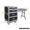 Sound Town STRC PROWT4D 4-Drawer Customizable Stage and Studio Utility Equipment Workstation Storage Road Case - Internal / External Size and Dimensions