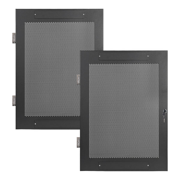 STRK-DS16U | Vented Server Rack Doors, for STRK-M16U Steel Rack