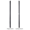 Sound Town STRK-DS30U Vented Server Rack Doors, for STRK-M30U Steel Rack - Hinge & Locking Columns