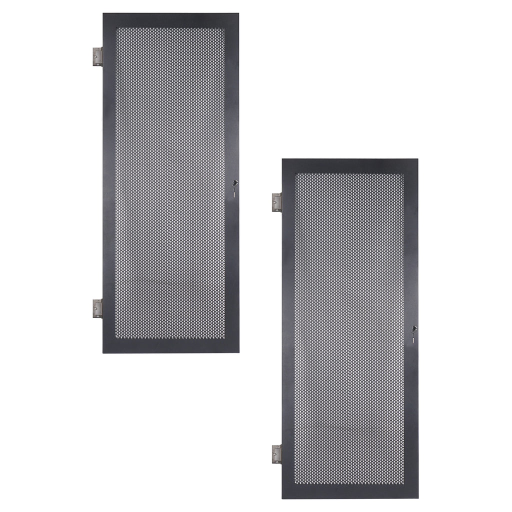 Sound Town STRK-DS30U Vented Server Rack Doors, for STRK-M30U Steel Rack - Front & Back