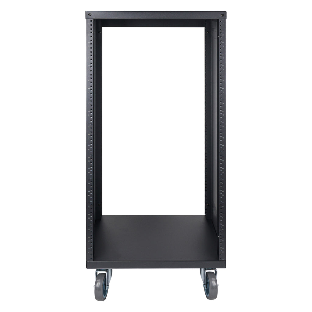 Strek Viewing Rack STRK-M21UWD | 21U Universal Steel Rack, w/ Mesh Doors, Locking Casters ...