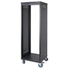 Sound Town STRK-M30UWD 30U Universal Steel Rack, w/ Mesh Doors, Locking Casters, Vented Side Panels for Audio/Video, Server and Network Equipment - Heavy Duty Metal