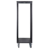 Sound Town STRK-M30U 30U Space Universal Steel Equipment Rack w/ Locking Casters, Vented Side Panels for Audio/Video, Server and Network - Front Panel
