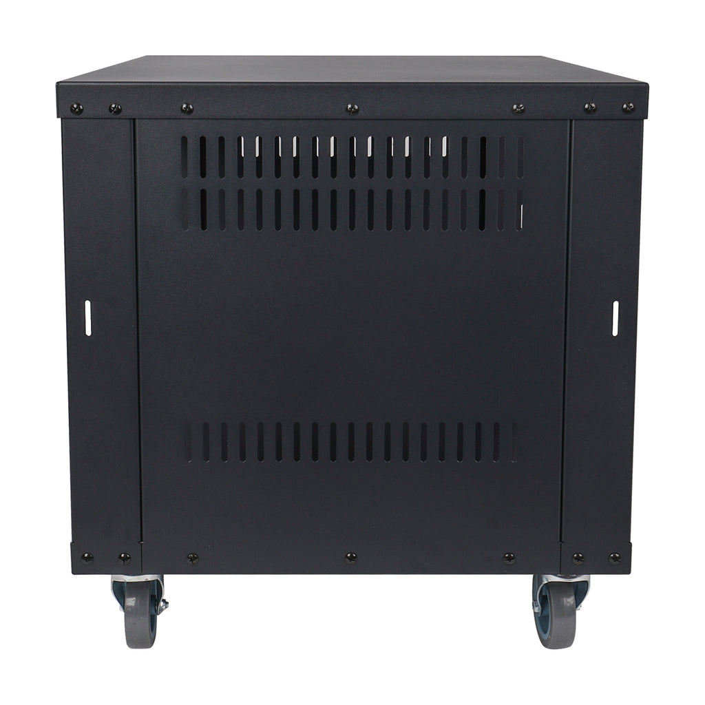 Modern 8 Rack STRK-M8UWD | 8U Universal Steel Rack, w/ Mesh Doors, Locking Casters ...