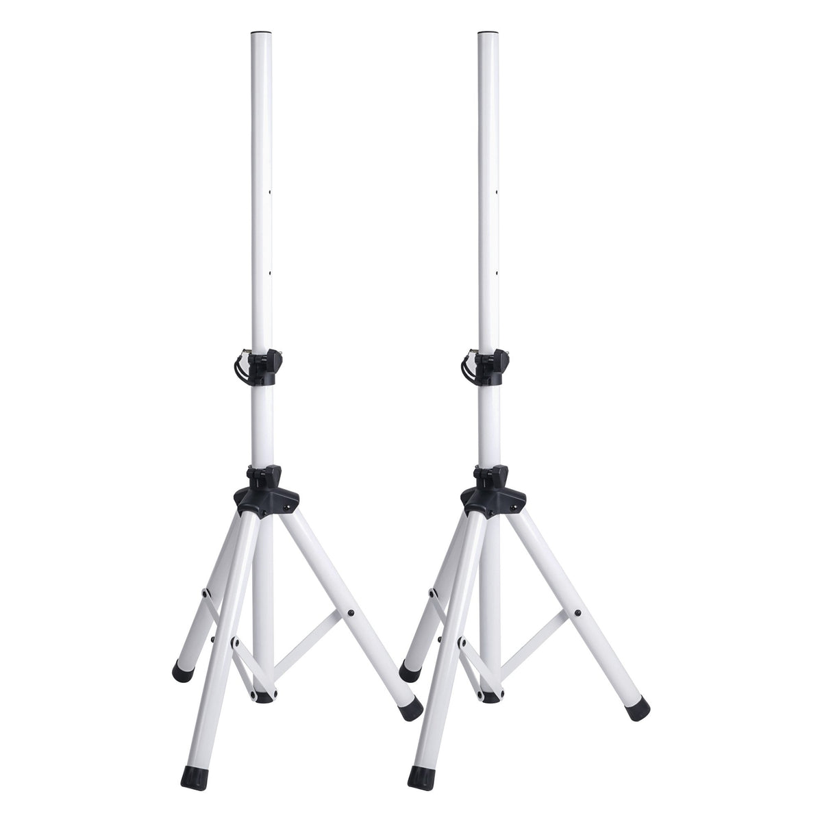 Universal Tripod White Speaker Stands, Adjustable, 35mm Compatible – Sound Town