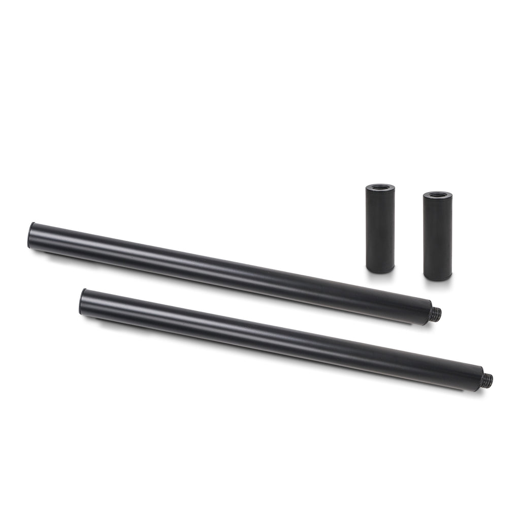 Sound Town STSD-ADM20B-PAIR 2-pack Subwoofer/Speaker Extender Poles with M20 Threaded Lower End and 35mm Adapter, Black
