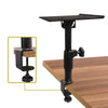 Sound Town STSD-DCM-PAIR-R 2-Pack Desktop Clamp-On Studio Monitor Speaker Stands with Horizontal/Vertical Speaker Orientation, Refurbished - on Table