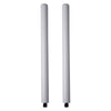 Sound town STSD-M20W-PAIR Subwoofer/Speaker Extender Poles, Fits M20 Threading, White, 2-pack